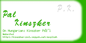 pal kinszker business card